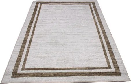 Protišmykový koberec MILANO 80007-01 krémový / hnedý