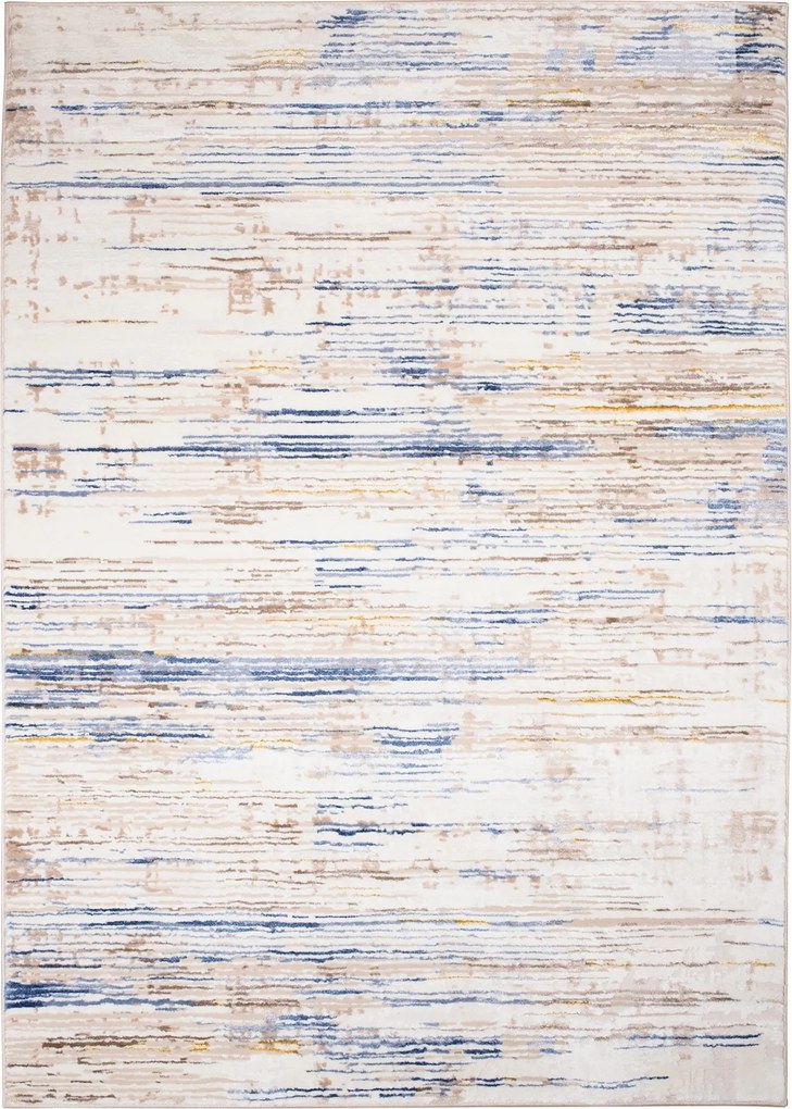 TA Koberec D683M BIELA/TMAVOMODRÁ ASTHANE Rozmer: 140x200 cm