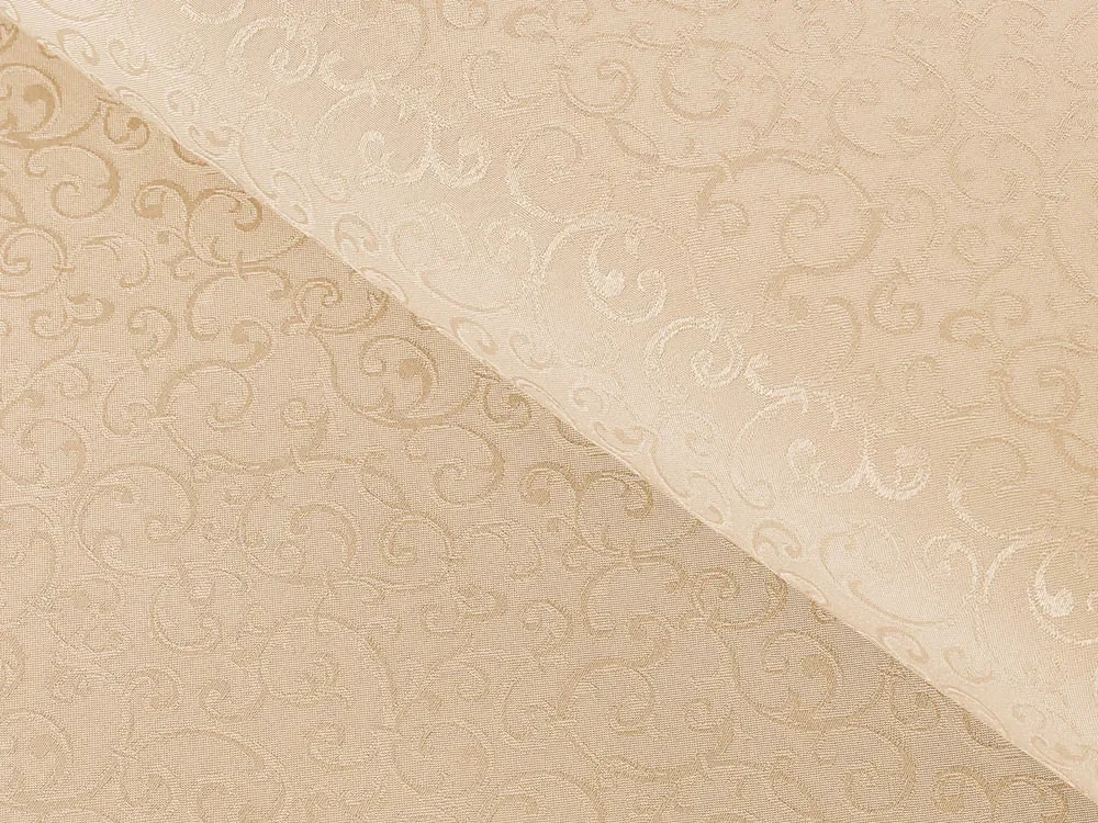 Biante Teflónový štvorcový obrus TF-092 Ornamenty - béžová light 70x70 cm