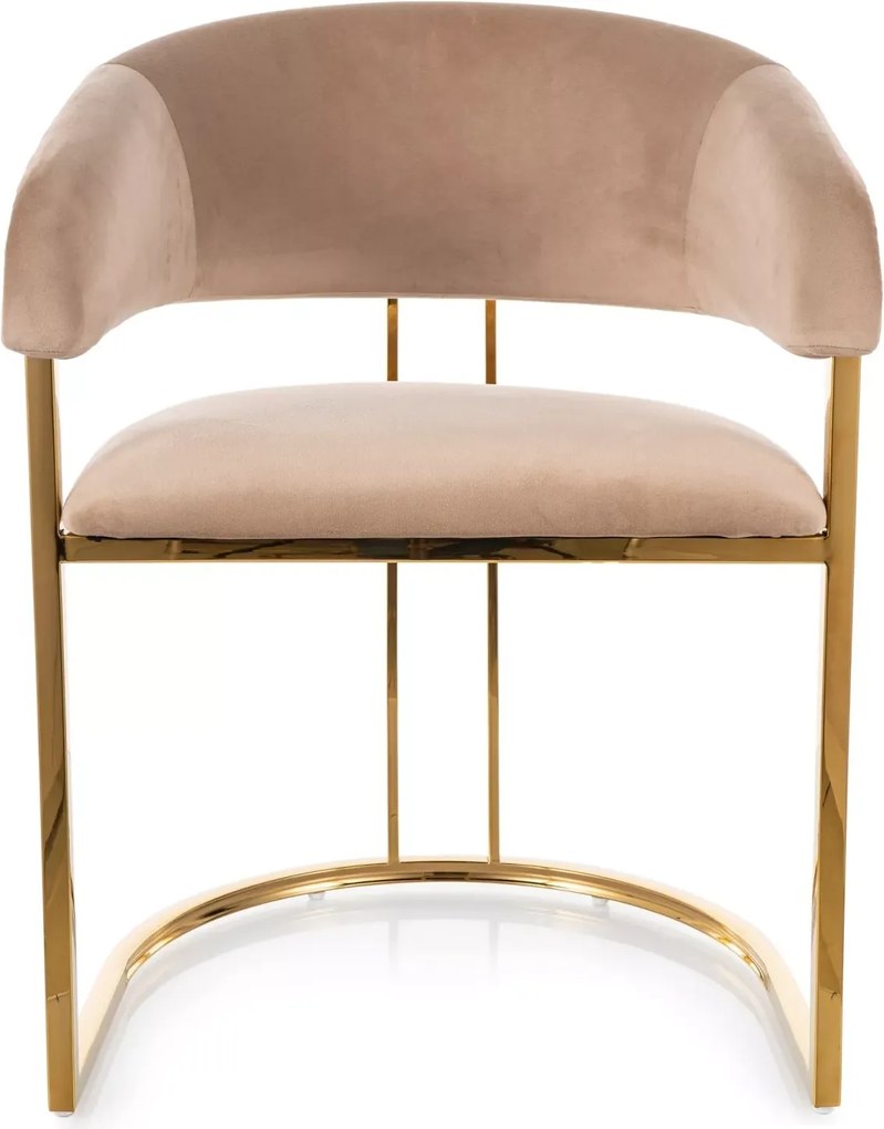 SI Tulipe Velvet stolička béžová