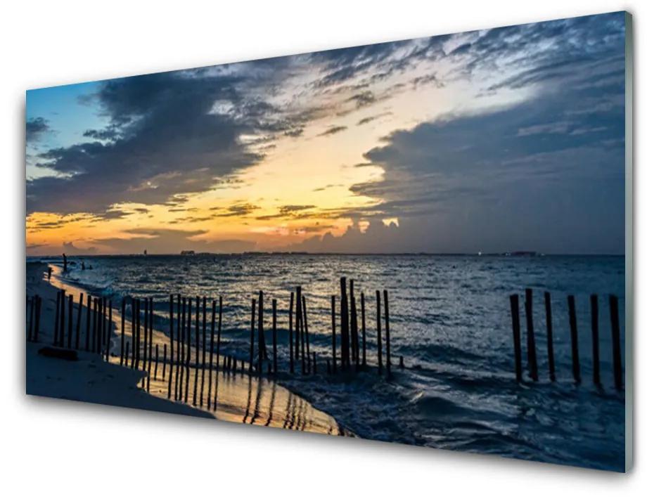 Obraz na skle More pláž príroda 100x50 cm