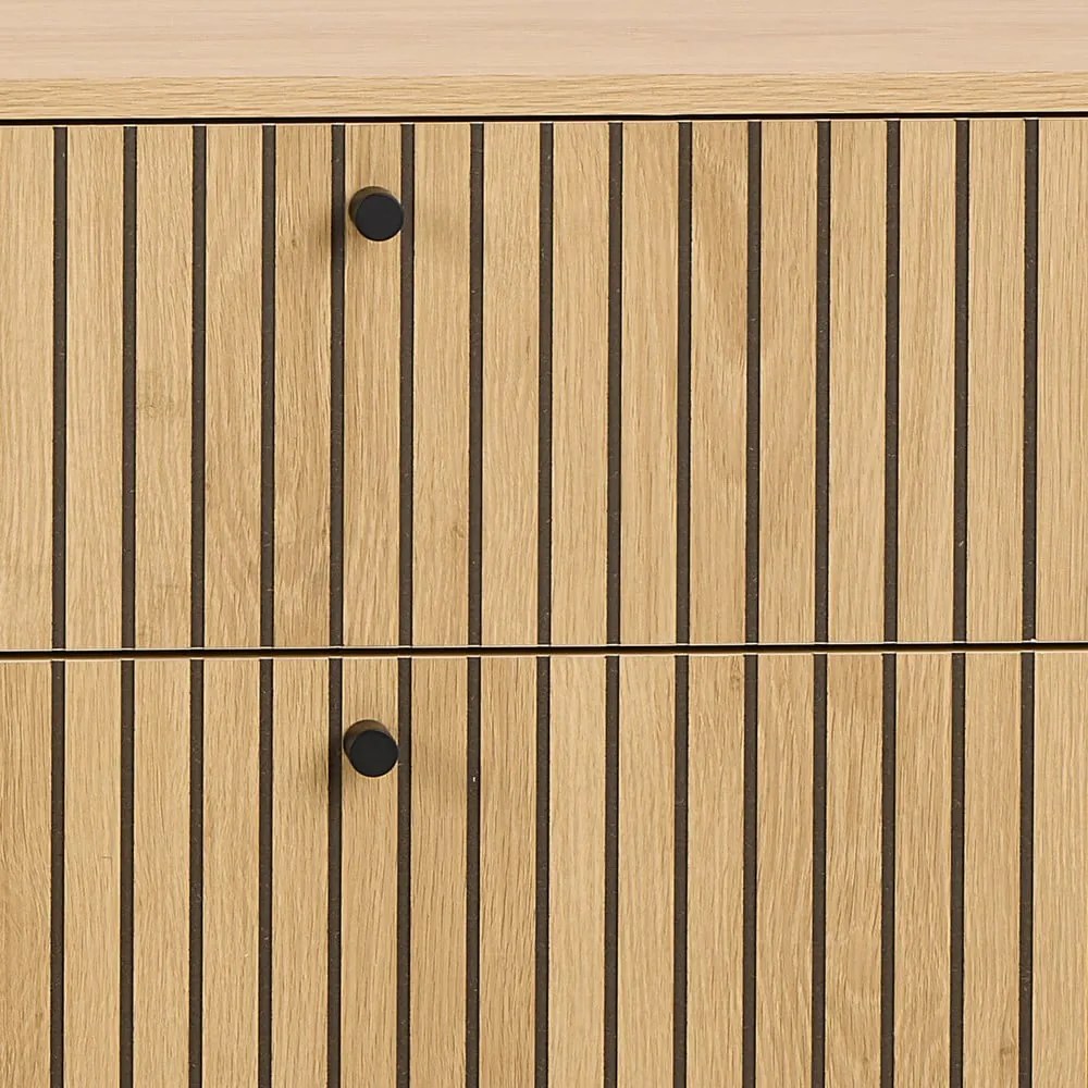 Komoda v dekore duba v prírodnej farbe 158x80x40 cm Albany – Actona