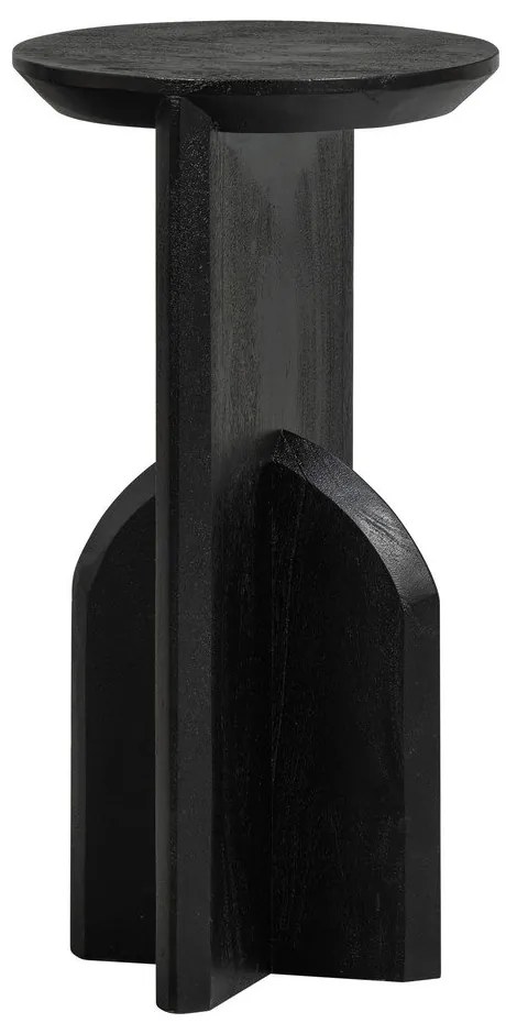 Okrúhly odkladací stolík z masívu akácie ø 30 cm Kioni – WOOOD