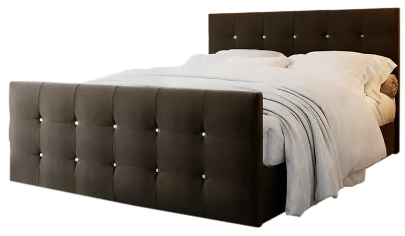 Čalúnená posteľ boxspring NAOMI - cosmic 14 / 160x200 / bez vrchného matraca