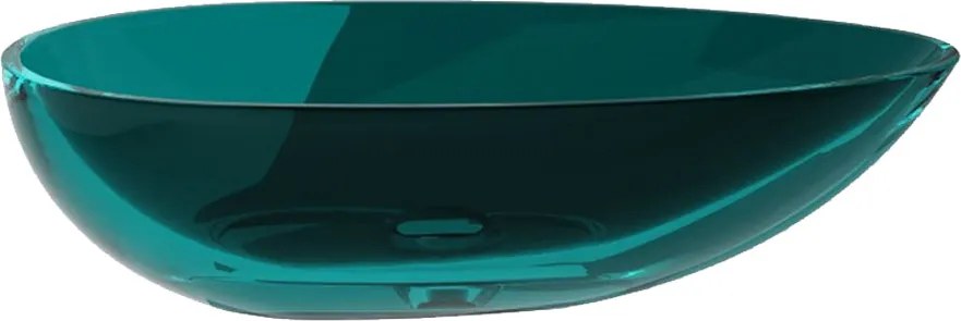 Besco Umývadlo na dosku zo syntetickej živice Neya 60x35 cm Ocean Breeze s výpusťou Click-Clack BESCO-Typ výpuste: Click-Clack bez prepadu, chróm