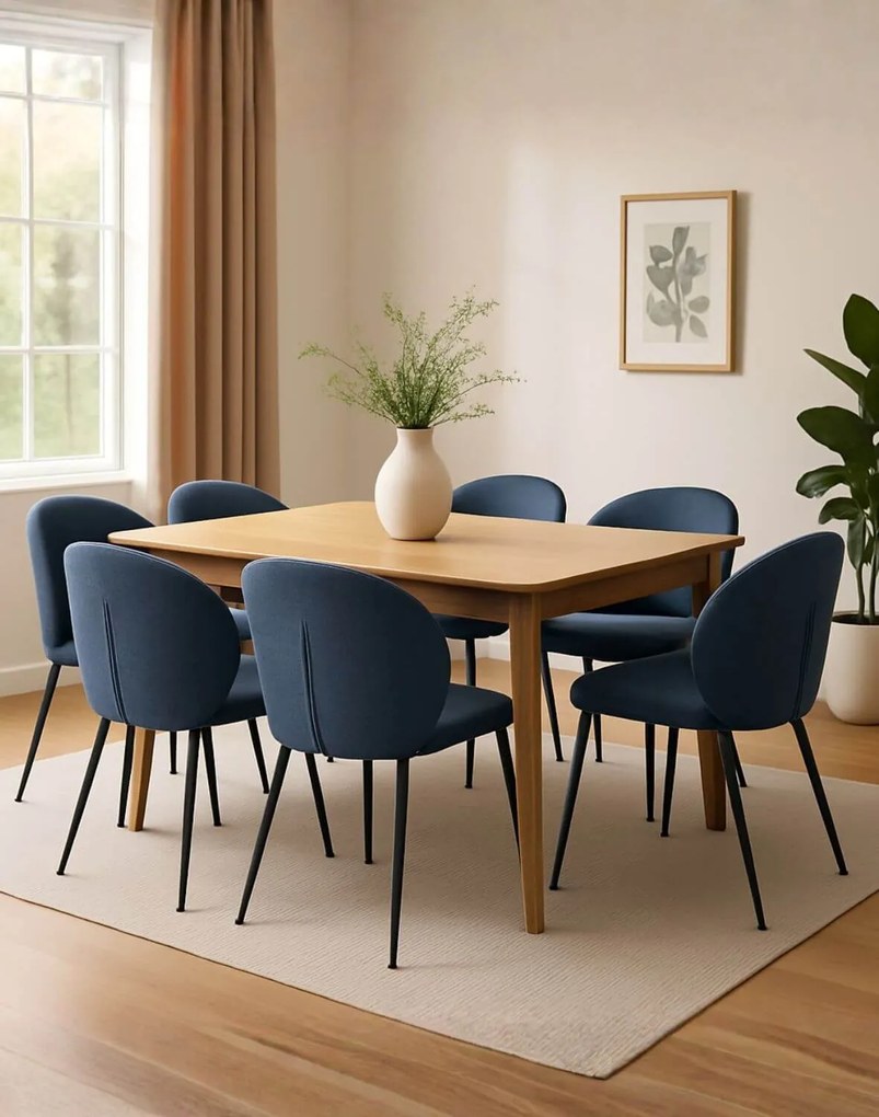 Jedálenská stolička Ganta Black, modrá