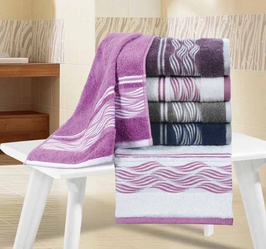 Brotex Froté uterák 50x100cm 480g vlnka burgundy