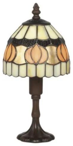 Lampa Tiffany stolová oranžová 29*Ø15