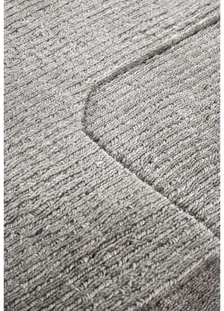 Sivý ručne tkaný vlnený behúň 80x250 cm Charlotte – Villeroy&Boch