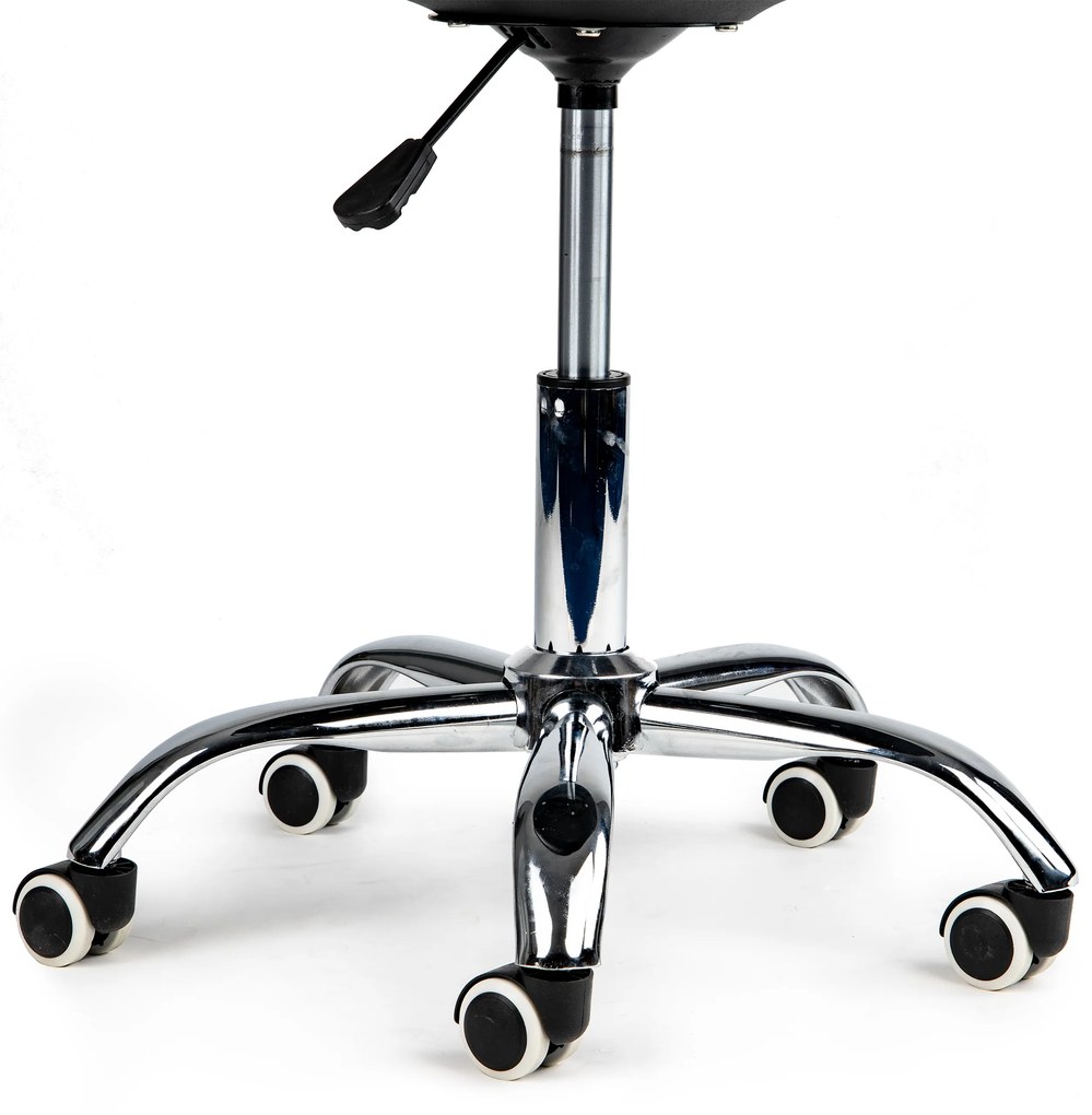 ModernHome Kancelárska otočná stolička s vankúšom - čierna