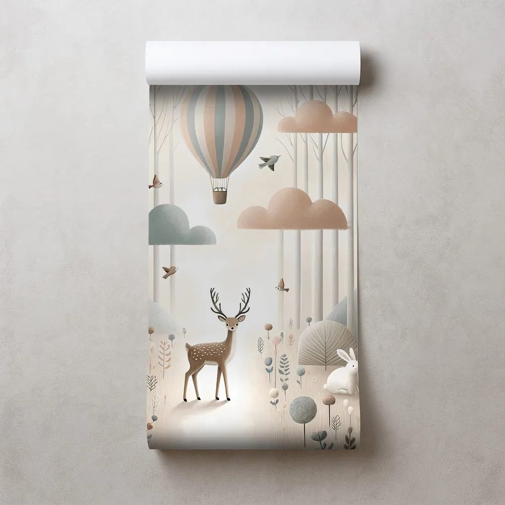 Tapeta lesná rozprávka s balónom