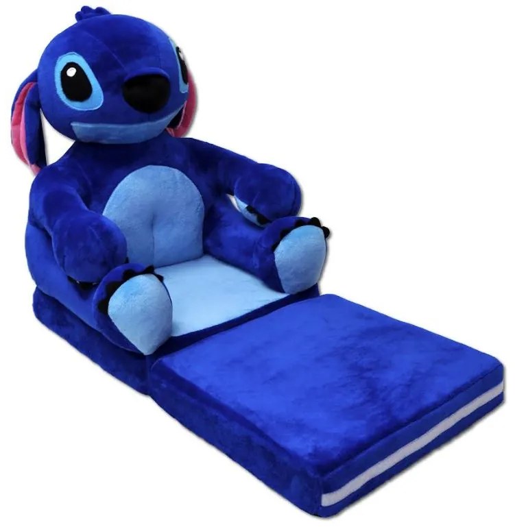 Detské plyšové rozkladacie kresielko LEO
