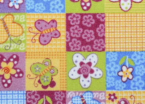 Koberce Breno Metrážny koberec BUTTERFLY 57, šíře role 400 cm, ružová, viacfarebná