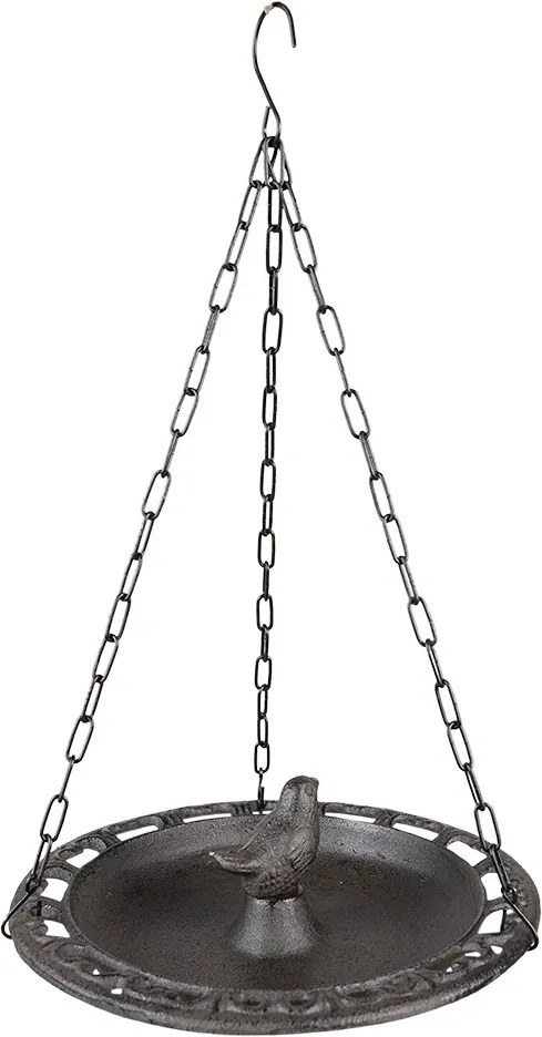 Hnedé avesné liatinové náustok/krmítko pre tácky - Ø 23*8/36 cm