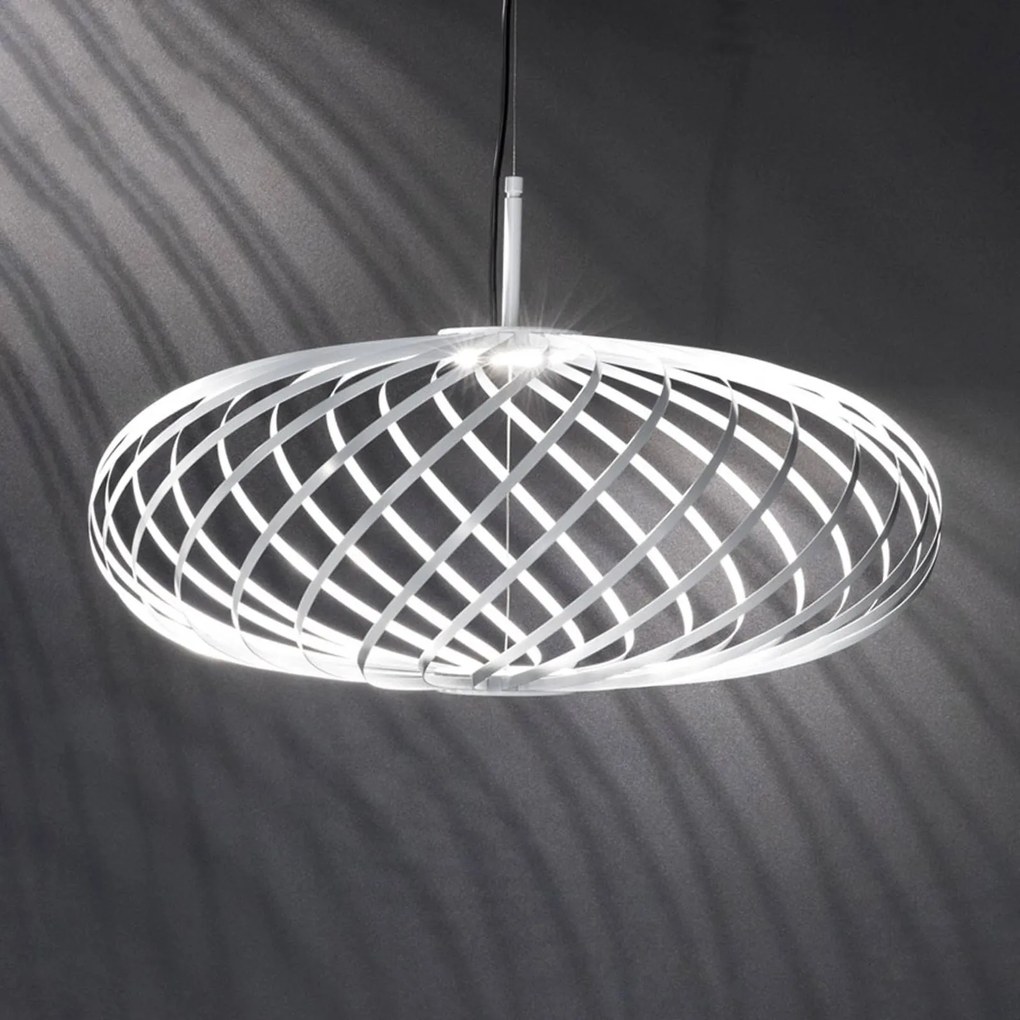 Tom Dixon Spring small závesná lampa Ø 56 cm biela