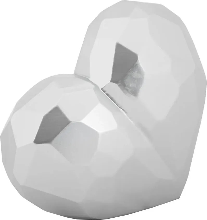 Váza Srdce 18 cm strieborná