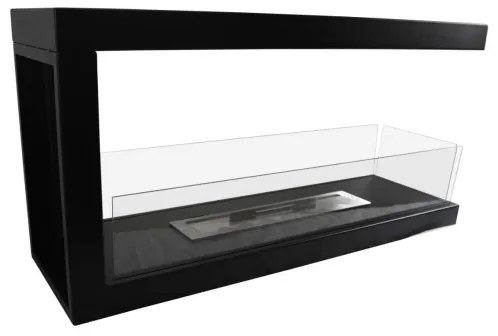 InFire - Rohový BIO krb 100x50 cm 3kW obojstranný