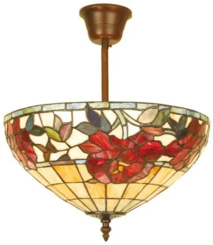 Závesná lampa Tiffany s nastaviteľnou nohou Ø36 ROSE