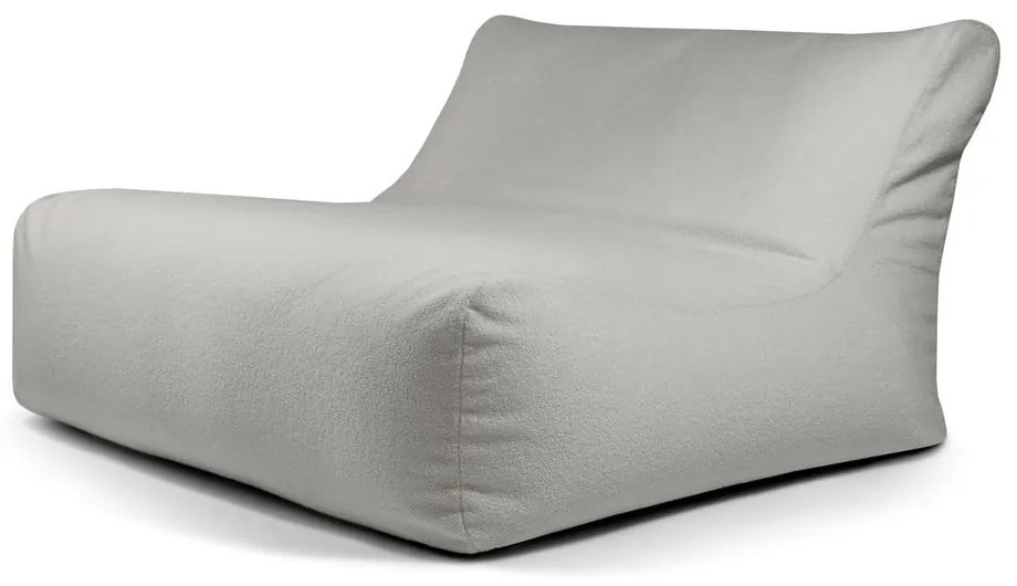 Svetlosivý sedací vak z textílie buklé Sofa Lounge – SLOWDOWN