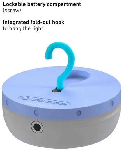 Ledlenser KIDCAMP6 RAINBOW - stmievateľná prenosná LED lampa LED/3xAAA IP44 modrá