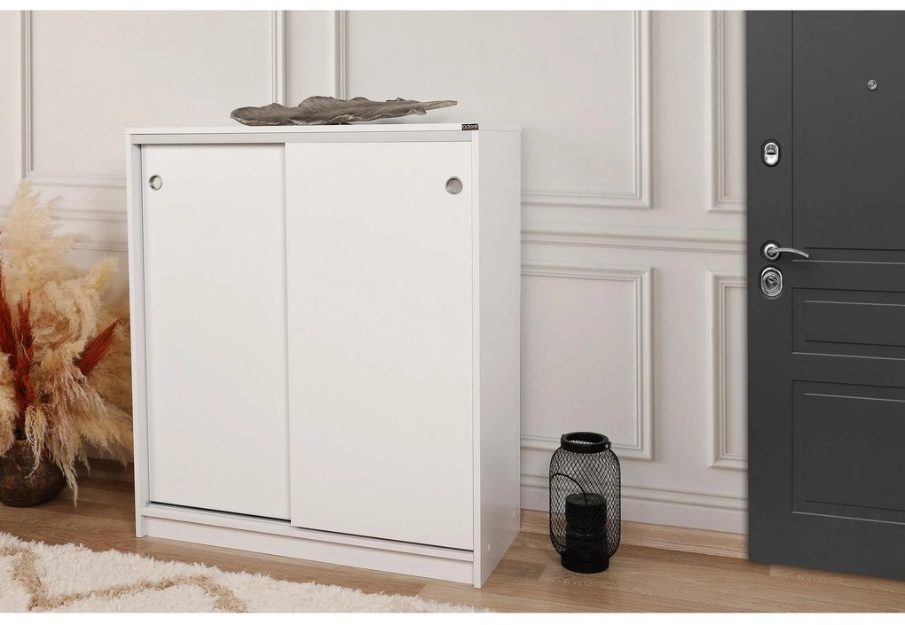 Botník (skrinka na topánky) Butoti 7 (biela). Akcia -18%. Vlastná spoľahlivá doprava až k Vám domov. 1094676