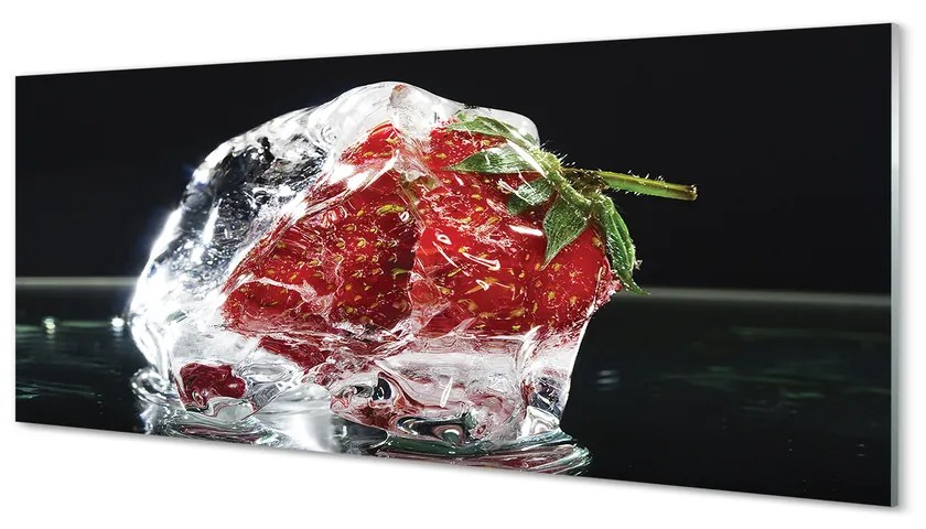 Obraz plexi Jahody v ľade kocka 120x60 cm