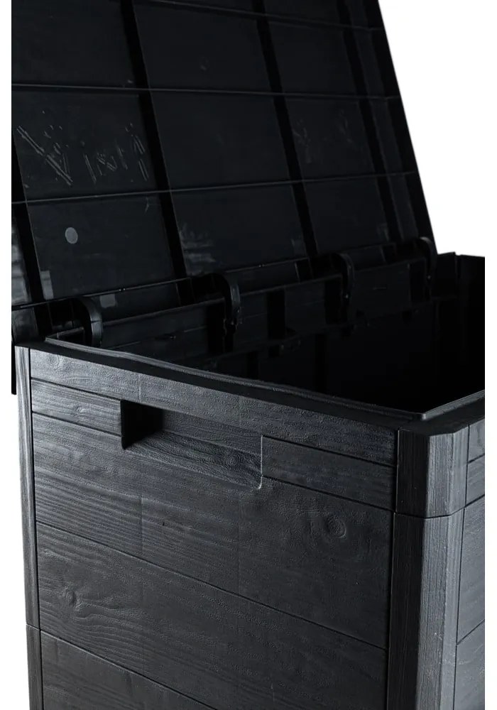 Antracitový záhradný úložný box Woodys – Toomax