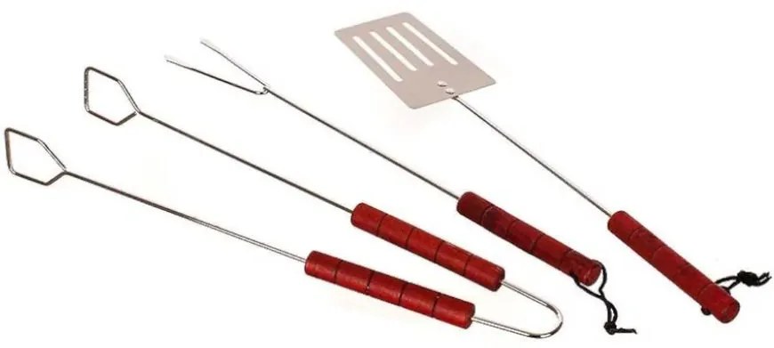 Súprava na grilovanie, BBQ 3 ks, drevo