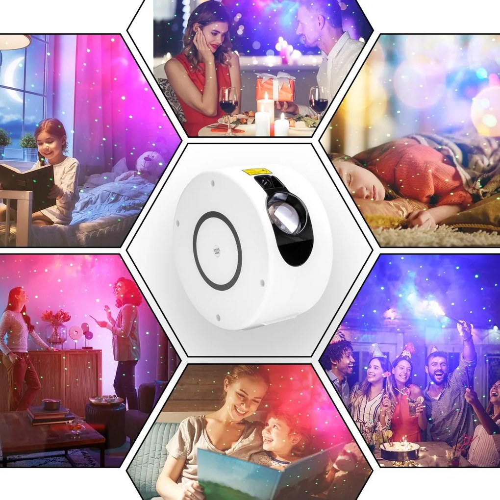 Projektor SPIRAL bílý