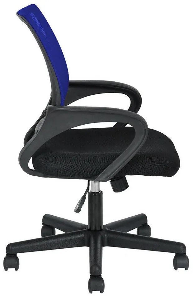 Kancelárska otočná stolička s podrúčkami v rôznych farbách- modrá