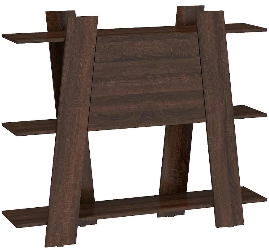 Regál Via 130-2D sonoma tmavý