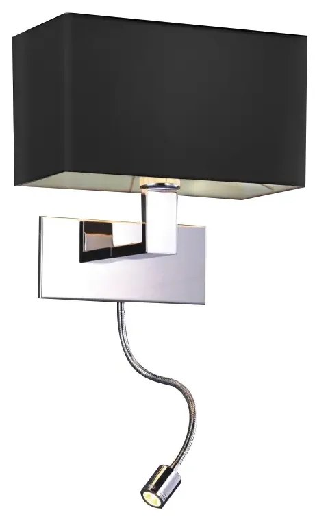 LED nástenné svietidlo Martens Led čierne