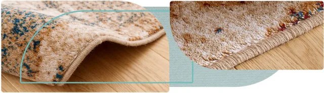 Koberec Agnella Isfahan Abrio tmavobéžový