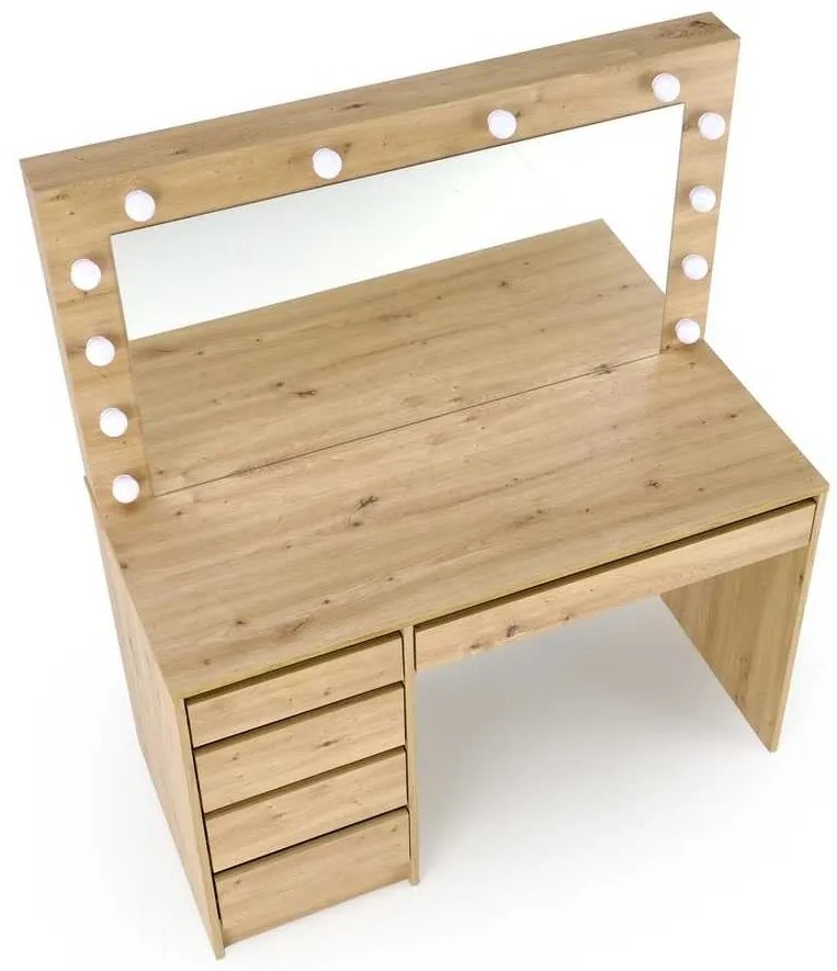 Toaletný stolík Hollywood XL, dub artisan