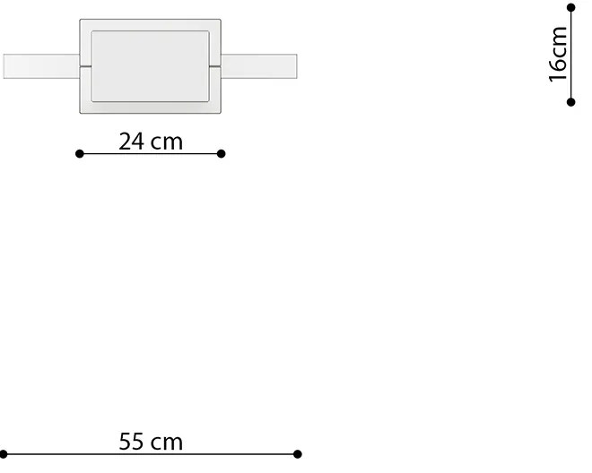 Závesné LED svietidlo Rio 55, 1x LED 30w, 3000k, g