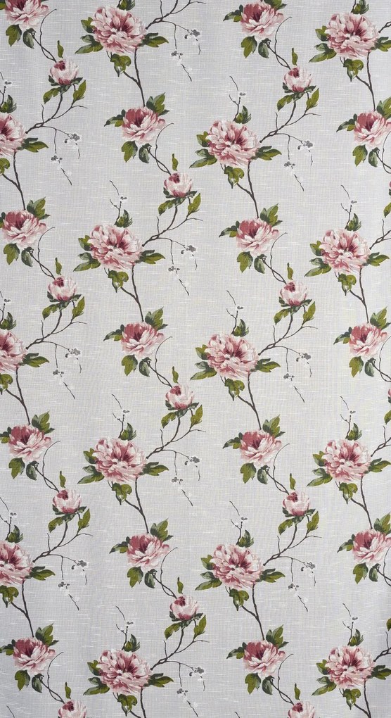 ZÁVES NA KRÚŽKOCH RUTH 135X250 CM KVETY