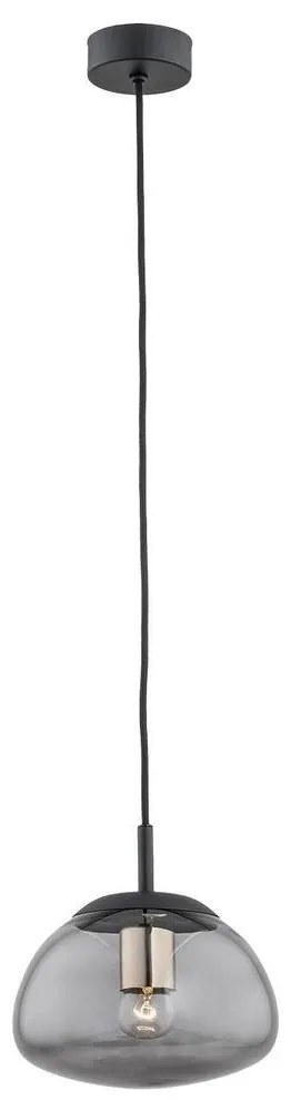 Argon 4333 - Luster na lanku TRINI 1xE27/15W/230V pr. 20 cm čierna