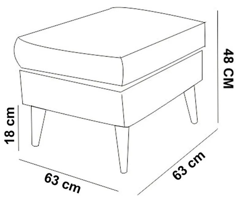 Stolička Sofia Pouf Sea Green