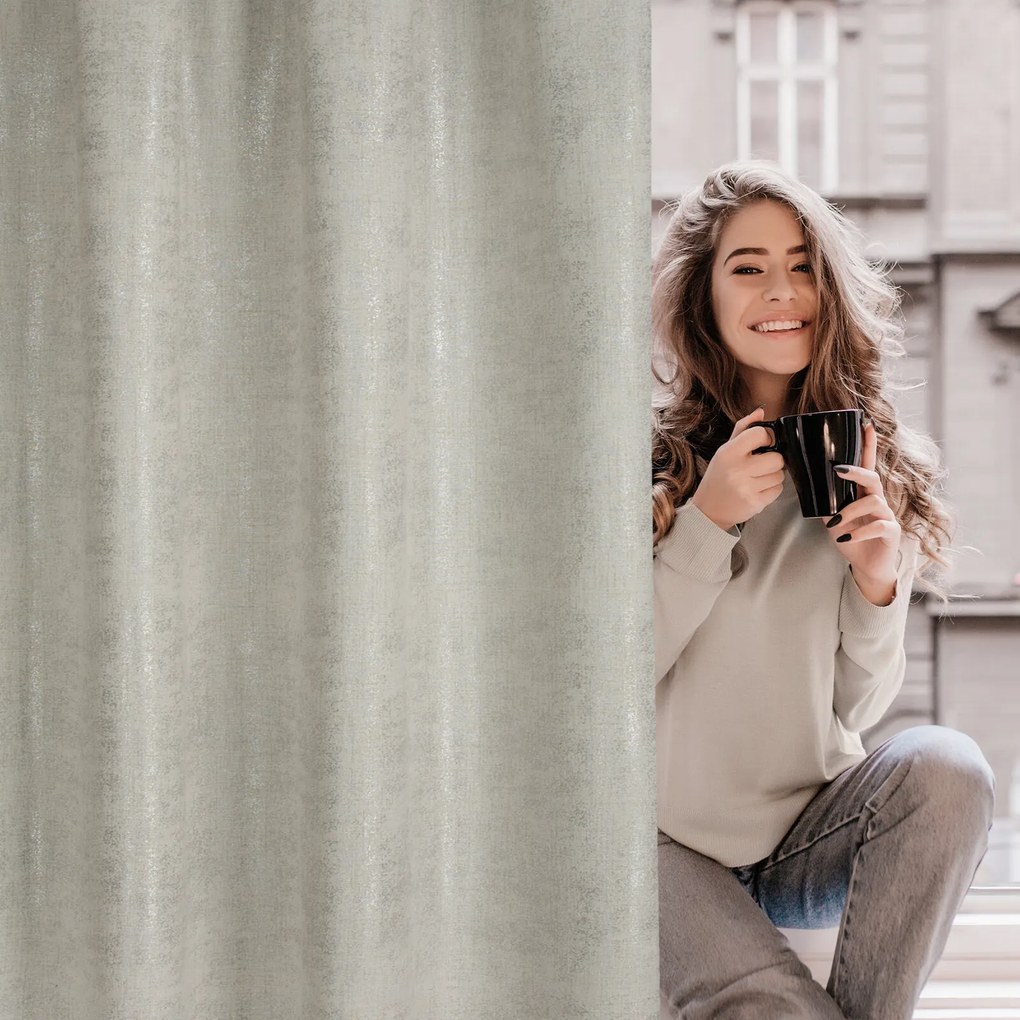 ZÁVES NA PÁSKE BLANKA 140X280 CM PRÍRODNÁ