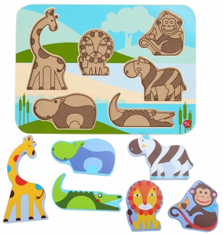 Lucy & Leo puzzle zvieratká zo safari LL224