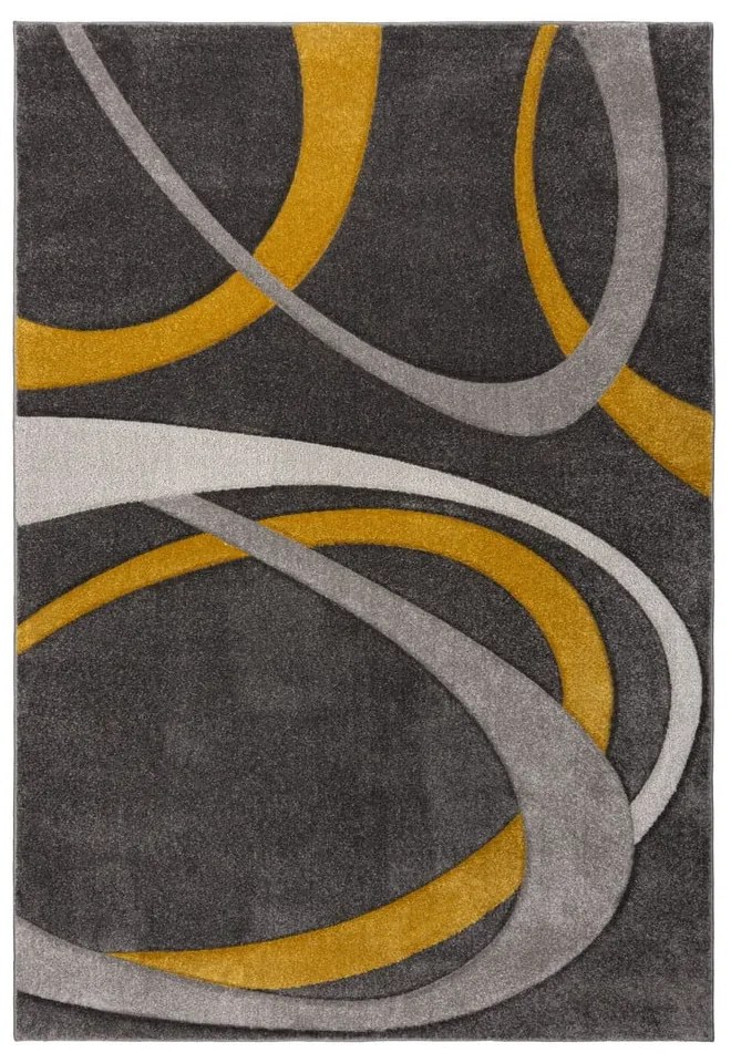 Okrovožlto-sivý koberec 160x230 cm Elude Orb – Flair Rugs