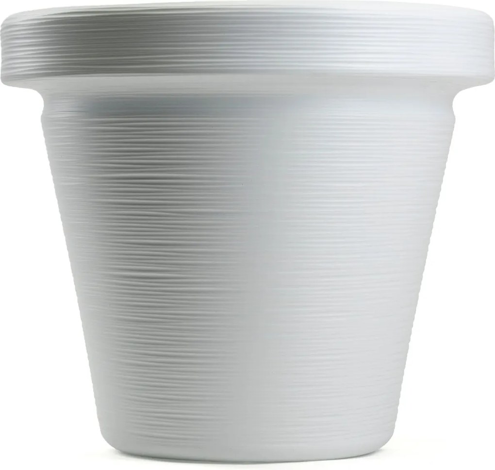 PLASTOVÝ KVETINÁČ SRTIA RIFLO 55X48 CM BIELA