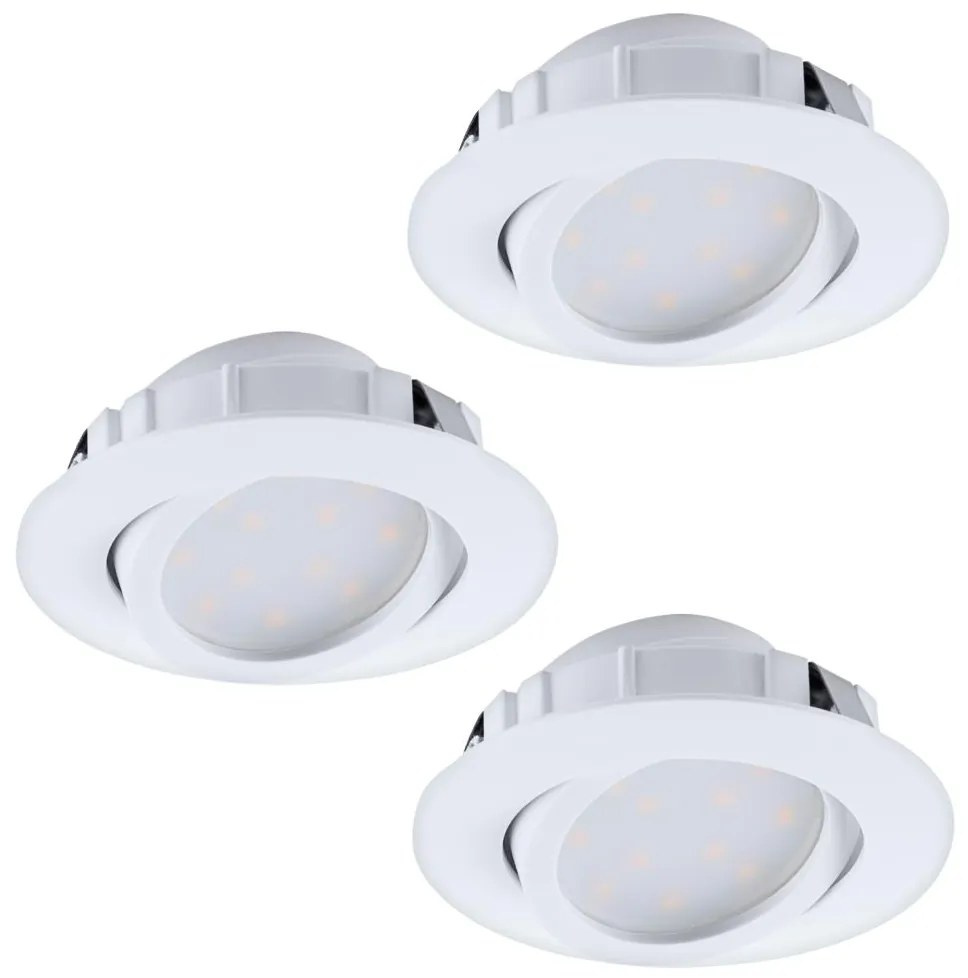 Eglo 95857- SADA 3x LED Stmievateľné podhľadové svietidlo PINEDA 1xLED/5,5W/230V