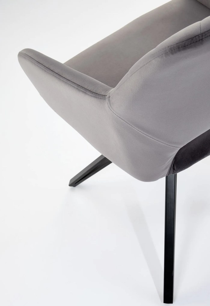 Jedálenská otočná stolička BELEN - šedá