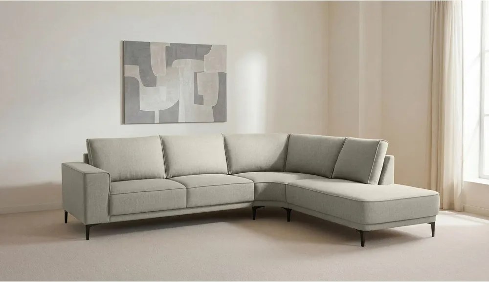 Svetlosivá rohová pohovka (pravý roh) Copenhagen – Scandic