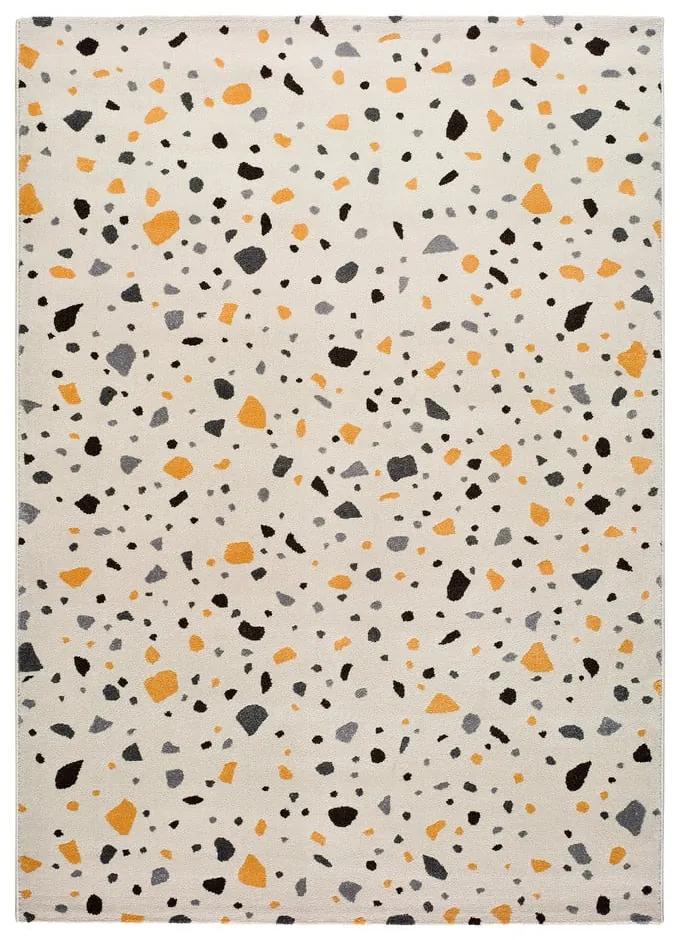 Biely koberec Universal Adra Punto, 133 x 190 cm