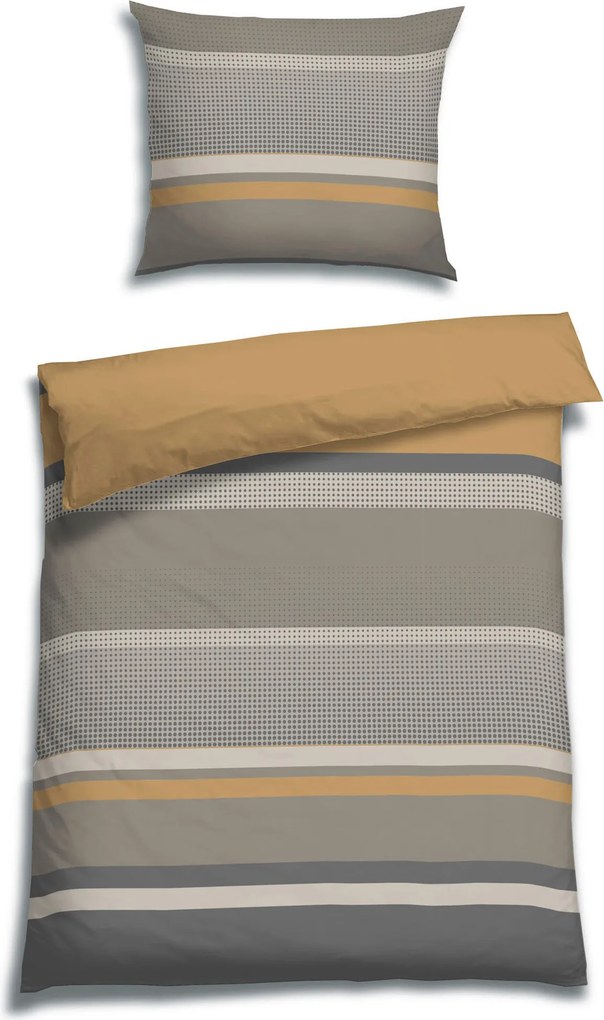XXXLutz POSTEĽNÁ BIELIZEŇ, flanel, béžová, 140/200 cm Florella - Obliečky & plachty - 004388000401