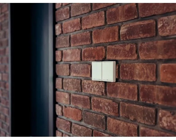 Immax NEO 07507L - Vypínač 2-tlačidlový SMART 1xCR2430 Zigbee 3.0 Tuya