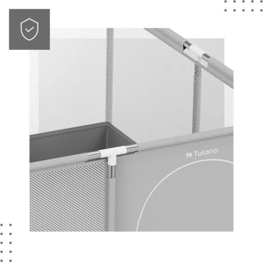 Detská ohrádka Cozy 20 sivá