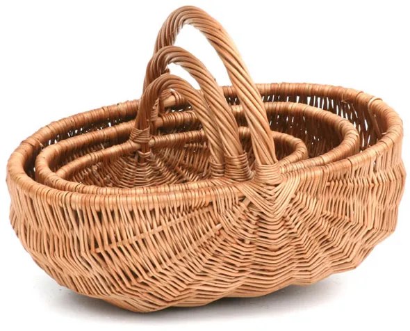 Nákupný kôš prútený Madam V.š. 54 x hl. 39 x v. 19/36(cm)